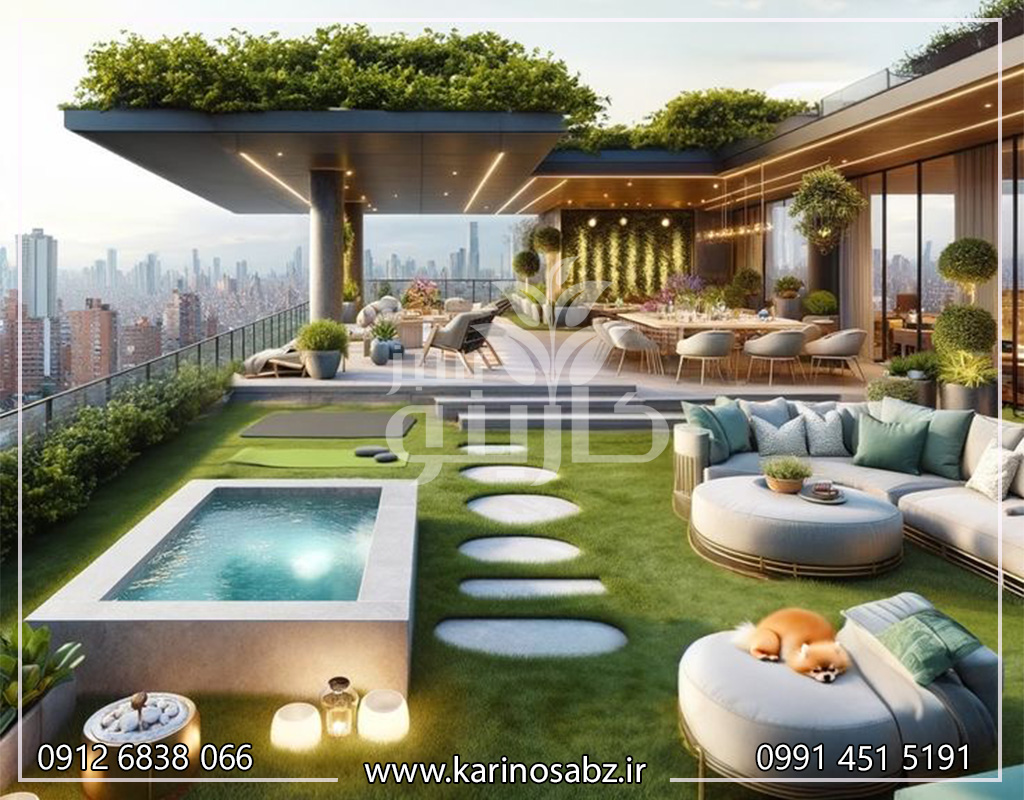 طراحی و اجرای روف گاردن