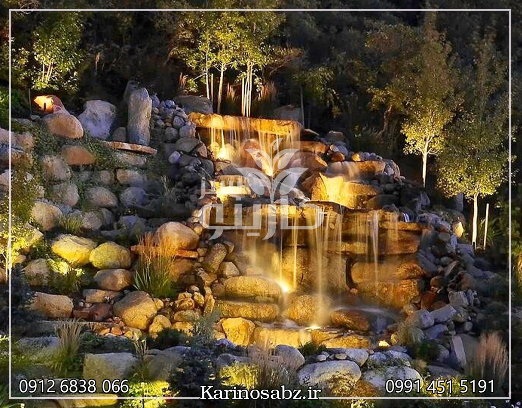 آبنما سنگی ویلایی