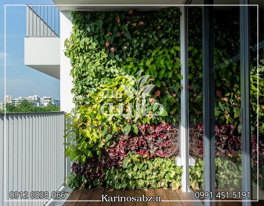 طراحی دیوار سبز