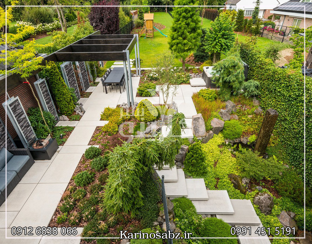 اجرای فضای سبز ویلا