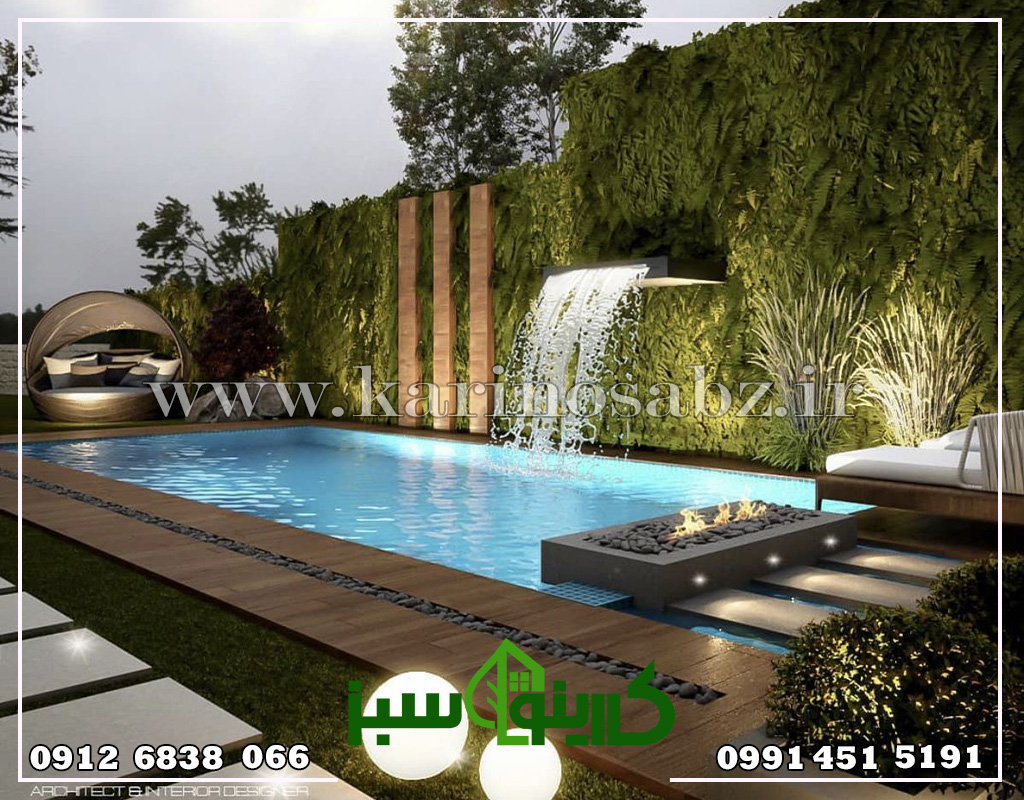 اجرای فضای سبز ویلا ، اجرای فضای سبز باغی