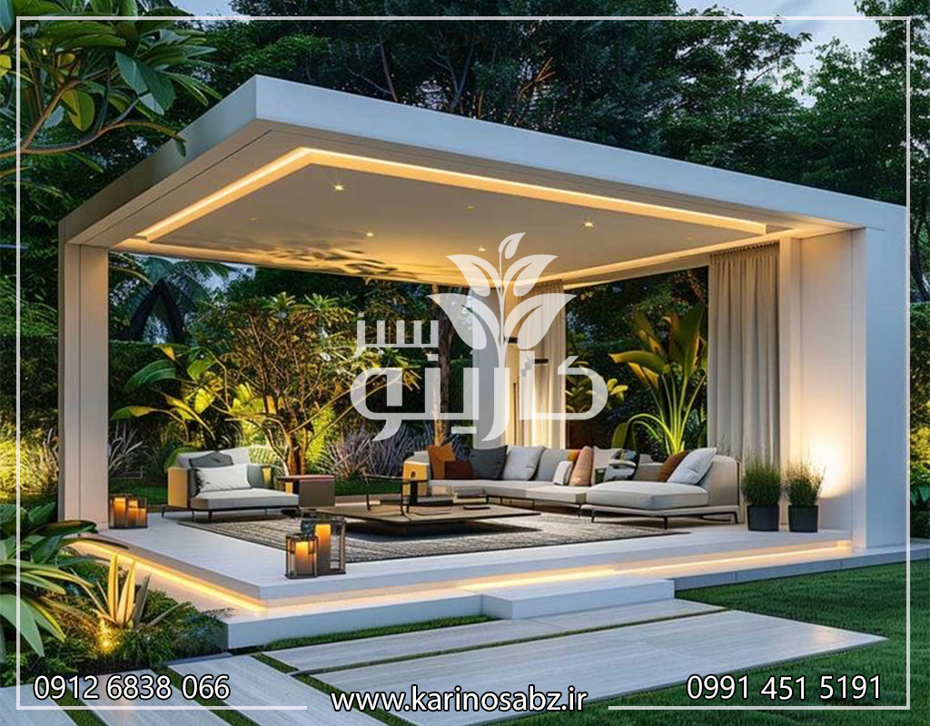 اجرای نورپردازی محوطه