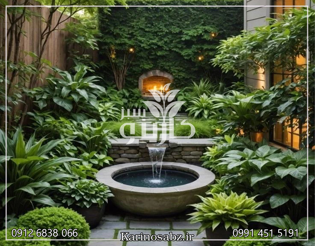 طراحی آبنما باغی