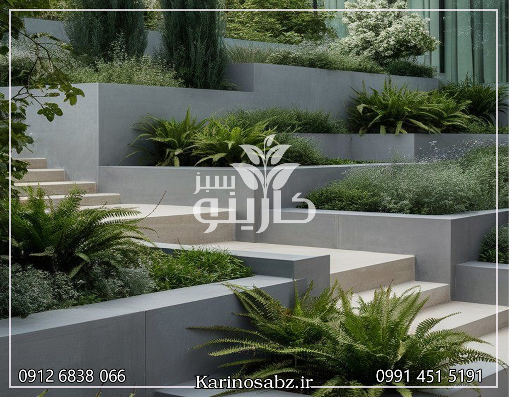 طراحی محوطه سازی ویلا